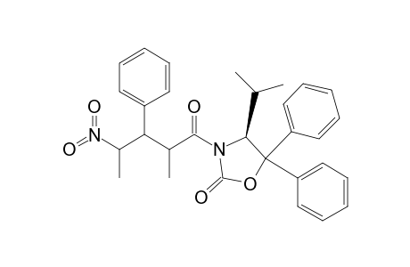 (4S)-4-Isopropyl-3-[2'-methyl-4'-nitro-3'-phenylpentanoyl]-5,5-diphenyloxazolidin-2-one