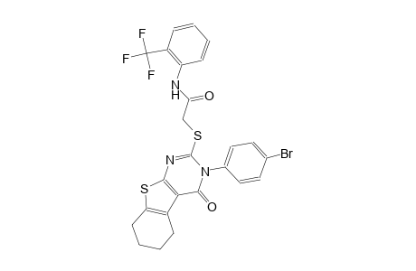 2-{[3-(4-bromophenyl)-4-oxo-3,4,5,6,7,8-hexahydro[1]benzothieno[2,3-d]pyrimidin-2-yl]sulfanyl}-N-[2-(trifluoromethyl)phenyl]acetamide