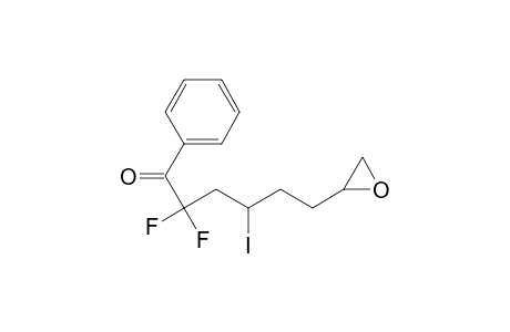 2,2-bis(fluoranyl)-4-iodanyl-6-(oxiran-2-yl)-1-phenyl-hexan-1-one