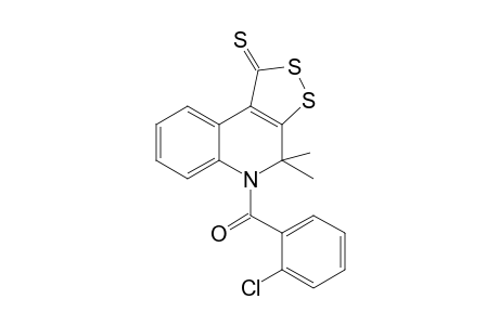 5-(2-Chlorobenzoyl)-4,4-dimethyl-4,5-dihydro-1H-[1,2]dithiolo[3,4-c]quinoline-1-thione