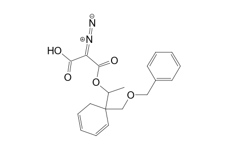 Propanedioic acid, diazo-, methyl [1-[(phenylmethoxy)methyl]-2,4-cyclohexadien-1-yl]methyl ester, (.+-.)-