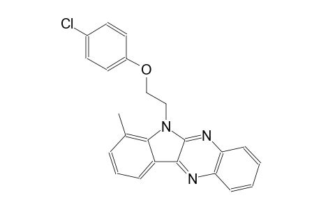 4-chlorophenyl 2-(7-methyl-6H-indolo[2,3-b]quinoxalin-6-yl)ethyl ether