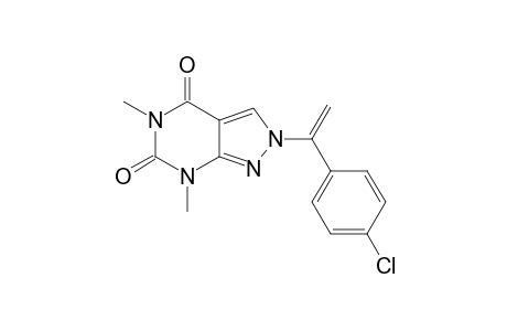 5,7-DIMETHYL-2-PARA-CHLOROBENZYLVINYL-PYRAZOLO-[3,4-D]-PYRIMIDINE-4,6(5H,7H)-DIONE