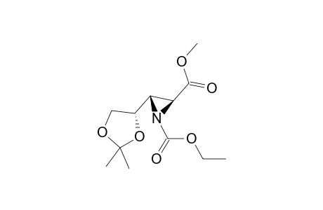(2S,3S)-1-(Ethoxycarbonyl)-3-(methoxycarbonyl)-3-[(4S)-2,2-dimethyl-1,3-dioxolan-4-yl)]aziridine