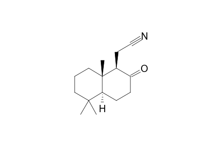2-[(1R,4aS,8aS)-2-keto-5,5,8a-trimethyl-decalin-1-yl]acetonitrile