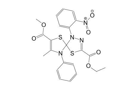 3-ethyl 7-methyl 8-methyl-1-(2-nitrophenyl)-9-phenyl-4,6-dithia-1,2,9-triazaspiro[4.4]nona-2,7-diene-3,7-dicarboxylate