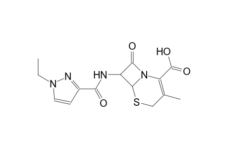 7-{[(1-ethyl-1H-pyrazol-3-yl)carbonyl]amino}-3-methyl-8-oxo-5-thia-1-azabicyclo[4.2.0]oct-2-ene-2-carboxylic acid