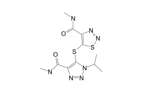 4-N-METHYLCARBAMOYL-5-(4-N-METHYLCARBAMOYL-1'-ISOPROPYL-1',2',3'-TRIAZOLYL-5')-MERCAPTO-1,2,3-THIADIAZOLE