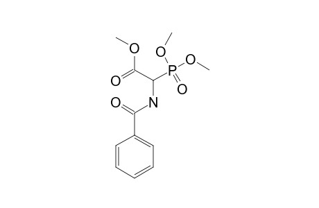 2-(benzoylamino)-2-dimethoxyphosphoryl-acetic acid methyl ester