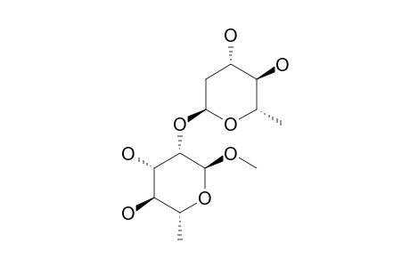 METHYL-2-O-(2-DEOXY-ALPHA-L-RHAMNOPYRANOSYL)-ALPHA-L-RHAMNOPYRANOSIDE