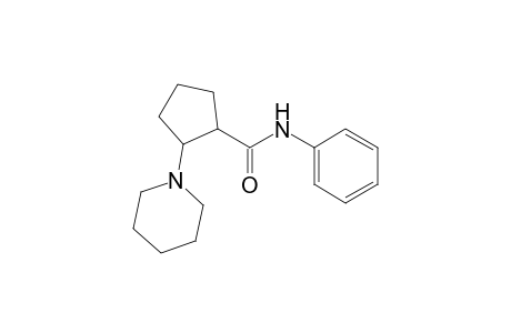 Cyclopentanecarboxamide, N-phenyl-2-(1-piperidinyl)-