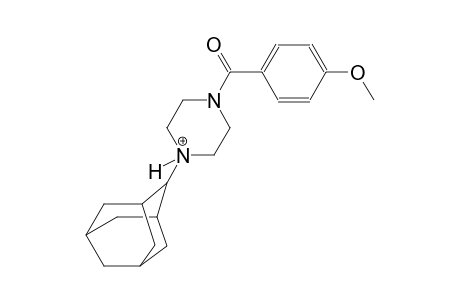 1-(2-adamantyl)-4-(4-methoxybenzoyl)piperazin-1-ium