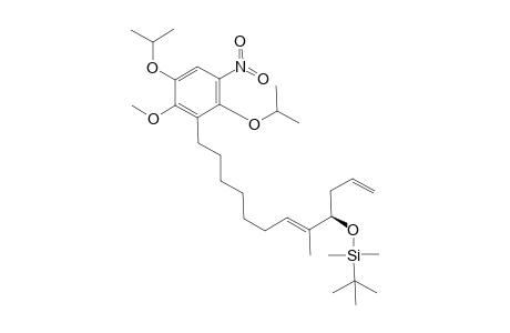(2E,1R)-[1-Allyl-9-(2,5-diisopropoxy-6-methoxy-3-nitrophenyl)-2-methylnon-2-enyloxy]-tert-butyldimethylsilane