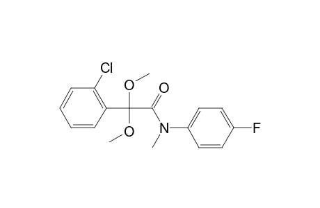 2-(2-chlorophenyl)-N-(4-fluorophenyl)-2,2-dimethoxy-N-methylacetamide