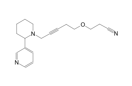 propanenitrile, 3-[[5-[2-(3-pyridinyl)-1-piperidinyl]-3-pentynyl]oxy]-