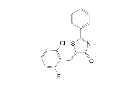 (5Z)-5-(2-chloro-6-fluorobenzylidene)-2-phenyl-1,3-thiazol-4(5H)-one