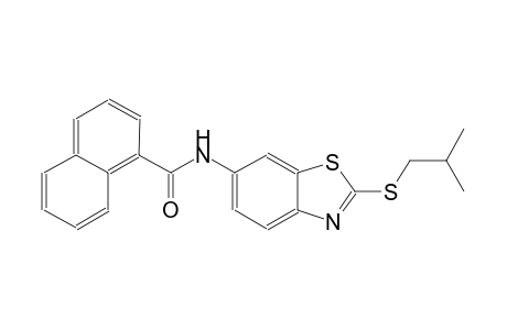 N-[2-(isobutylsulfanyl)-1,3-benzothiazol-6-yl]-1-naphthamide