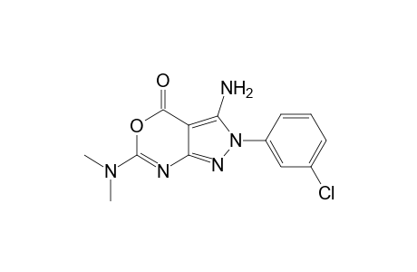 5-Amino-6-dimethylimino-2-(3-chlorophenyl)-4-oxo-2,4-dihydropyrazolo[3,4-d][1,3]oxazine