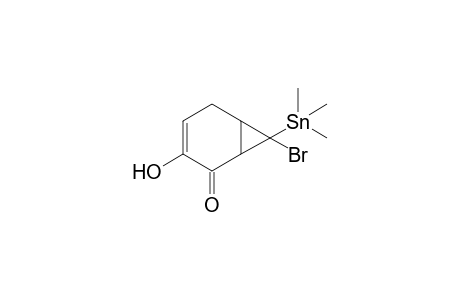 7-Bromo-3-hydroxy-7-(trimethylstannyl)bicyclo[4.1.0]hept-3-en-2-one
