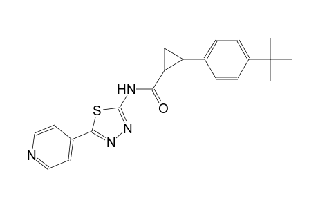 2-(4-tert-butylphenyl)-N-[5-(4-pyridinyl)-1,3,4-thiadiazol-2-yl]cyclopropanecarboxamide