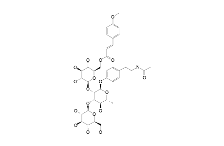 4-ACETYLAMINOETHYLPHENYL-1-O-[6-O-(Z)-PARA-METHOXYCINNAMOYL-BETA-D-GLUCOPYRANOSYL-(1->2)]-[BETA-D-GLUCOPYRANOSYL-(1->3)]-ALPHA-L-RHAMNOPYRANOSIDE