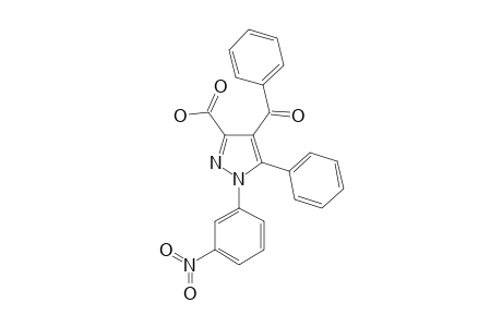 4-BENZOYL-1-(3-NITROPHENYL)-5-PHENYL-1H-PYRAZOLE-3-CARBOXYLIC-ACID