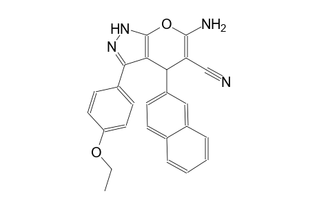 6-amino-3-(4-ethoxyphenyl)-4-(2-naphthyl)-1,4-dihydropyrano[2,3-c]pyrazole-5-carbonitrile