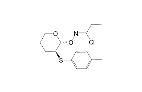 2(R)-{[(1'-Chloropropylidene)amino]oxy}-3(S)-(4"-tolylthio)tetrahydropyran
