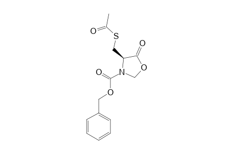 (R)-3-BENZYLOXYCARBONYL-4-(ACETYLTHIOMETHYL)-OXAZOLIDIN-5-ONE