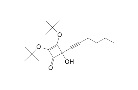 2,3-Di-tert-butoxy-4-(1-hexynyl)-4-hydroxycyclobut-2-en-1-one