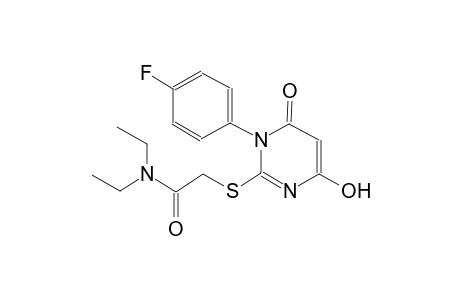 N,N-diethyl-2-{[1-(4-fluorophenyl)-4-hydroxy-6-oxo-1,6-dihydro-2-pyrimidinyl]sulfanyl}acetamide