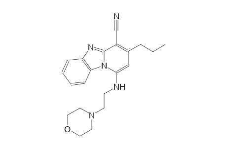 1-{[2-(4-morpholinyl)ethyl]amino}-3-propylpyrido[1,2-a]benzimidazole-4-carbonitrile