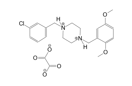 1-(3-chlorobenzyl)-4-(2,5-dimethoxybenzyl)piperazinediium oxalate