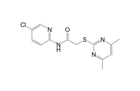 N-(5-chloro-2-pyridinyl)-2-[(4,6-dimethyl-2-pyrimidinyl)sulfanyl]acetamide