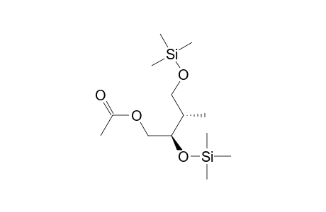 1-Butanol, 3-methyl-2,4-bis[(trimethylsilyl)oxy]-, acetate, (R*,S*)-