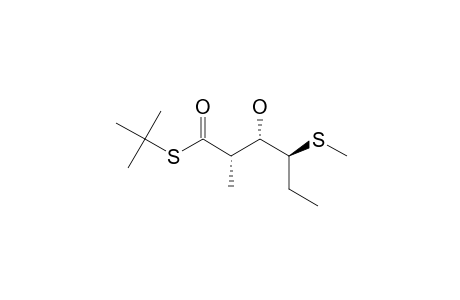 2-METHYL-3-HYDROXY-4-(METHYLTHIO)-HEXANOIC-ACID-S-(1,1-DIMETHYLETHYL)-THIOESTER,ISOMER-#B