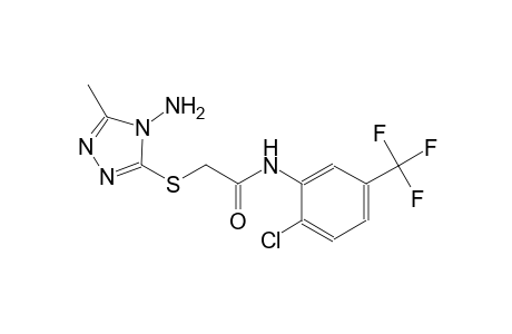 acetamide, 2-[(4-amino-5-methyl-4H-1,2,4-triazol-3-yl)thio]-N-[2-chloro-5-(trifluoromethyl)phenyl]-