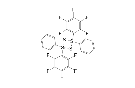 1,3-DIPHENYL-1,3-BIS-(PENTAFLUORPHENYL)-CYClO-DI-(SILTHIAN)