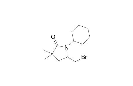 5-(Bromomethyl)-1-cyclohexyl-3,3-dimethyl-2-pyrrolidinone