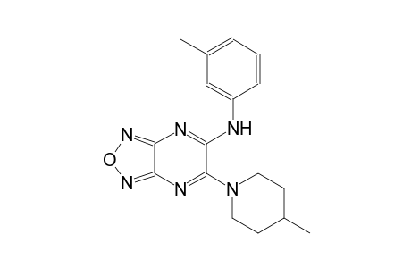 [1,2,5]oxadiazolo[3,4-b]pyrazin-5-amine, N-(3-methylphenyl)-6-(4-methyl-1-piperidinyl)-
