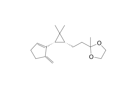 (1S,3R)-cis-3-(2-(2-Methyl-1,3-dioxolan-2-yl)ethyl)-2,2-dimethyl-1-(3-methylenecyclopenten-2-yl)cyclopropane