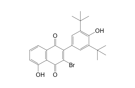 3-Bromo-2-[3',5'-di(t-butyl)-4'-hydroxyphenyl]-5-hydroxy-1,4-naphthoquinone