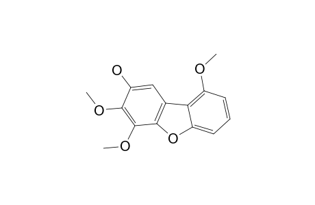 2-HYDROXY-3,4,9-TRIMETHOXYDIBENZOFURAN