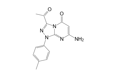 7-Amino-3-acetyl-1-(p-tolyl)-[1,2,4)-triazolo[4,3-a]pyrimidin-5(1H)-one