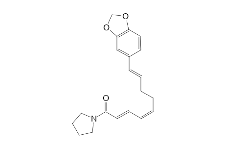 1-[(2E,4Z,8E)-9-(3,4-Methylenedioxyphenyl)-2,4,8-nonatrienoyl]pyr- rolidine