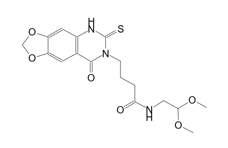 [1,3]dioxolo[4,5-g]quinazoline-7-butanamide, N-(2,2-dimethoxyethyl)-5,6,7,8-tetrahydro-8-oxo-6-thioxo-