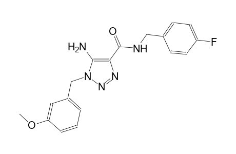 1H-1,2,3-triazole-4-carboxamide, 5-amino-N-[(4-fluorophenyl)methyl]-1-[(3-methoxyphenyl)methyl]-