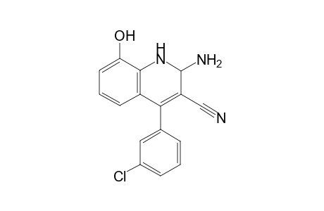 2-amino-4-(3-chlorophenyl)-8-hydroxy-1,2-dihydroquinoline-3-carbonitrile