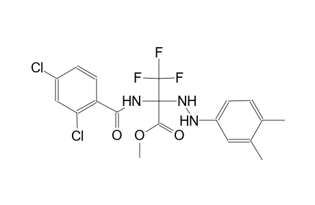 methyl 2-[(2,4-dichlorobenzoyl)amino]-2-[2-(3,4-dimethylphenyl)hydrazino]-3,3,3-trifluoropropanoate