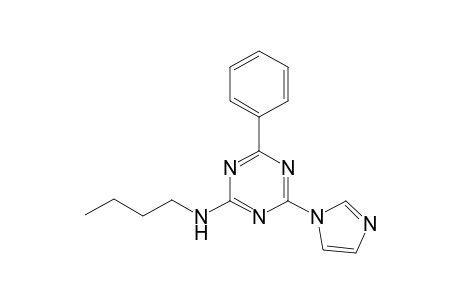 Butyl-(4-imidazol-1-yl-6-phenyl-s-triazin-2-yl)amine